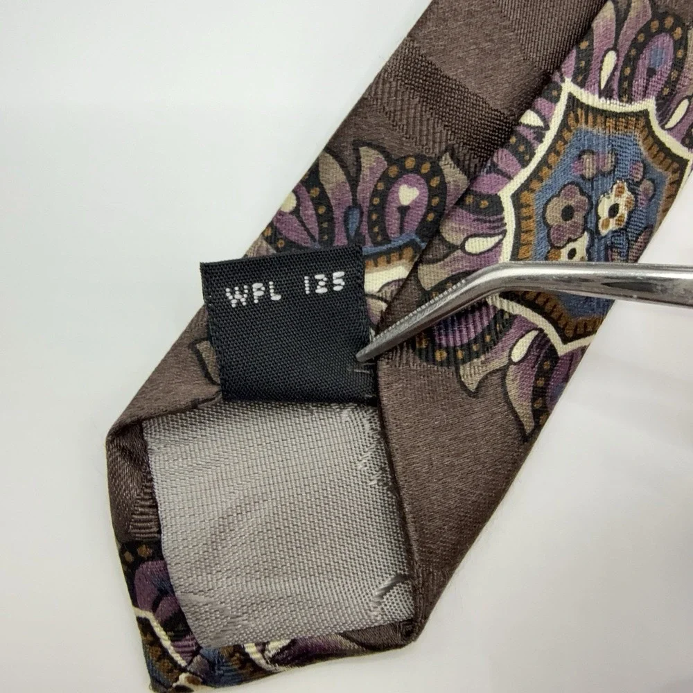 Christian Dior Monsieur Neck Tie Vintage Geometric pattern 100% Silk Necktie 57